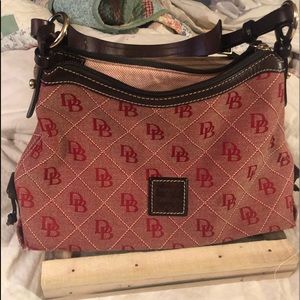 Dooney & Bourke red and pink signature bag